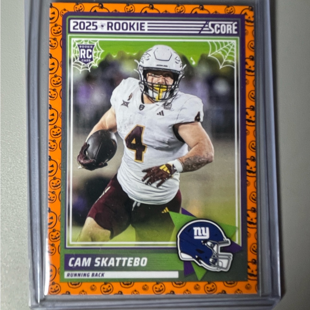 2025 Panini Trick A Treat Cam Skattebo Giants Rookie Football Card